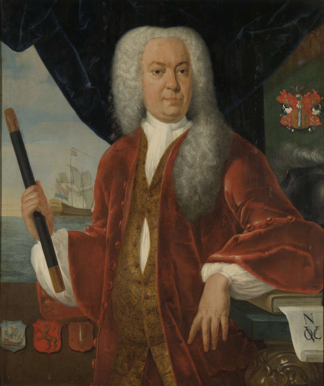 Adriaan Valckenier (1695-1751). Gouverneur-generaal (1737-41) door Theodorus Justinus Rheen