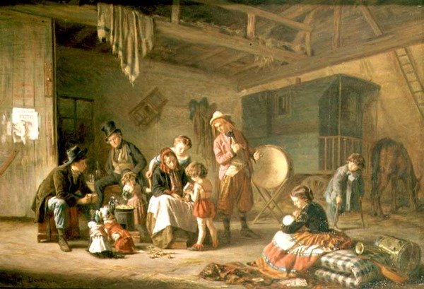 De Wandelende Spelers door Theophile Emmanuel Duverger