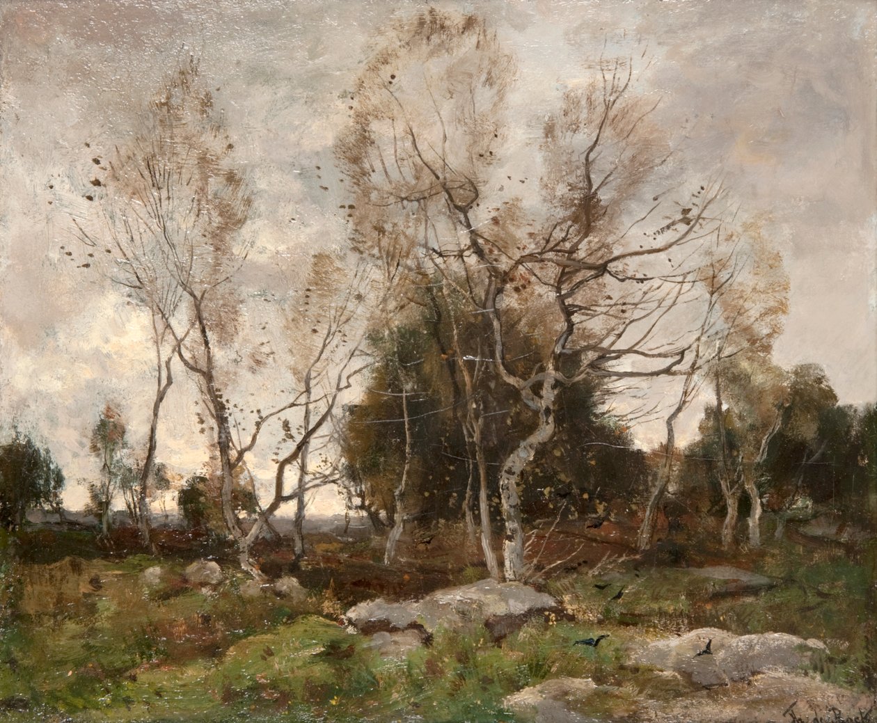 Landschap door Theophile de Bock