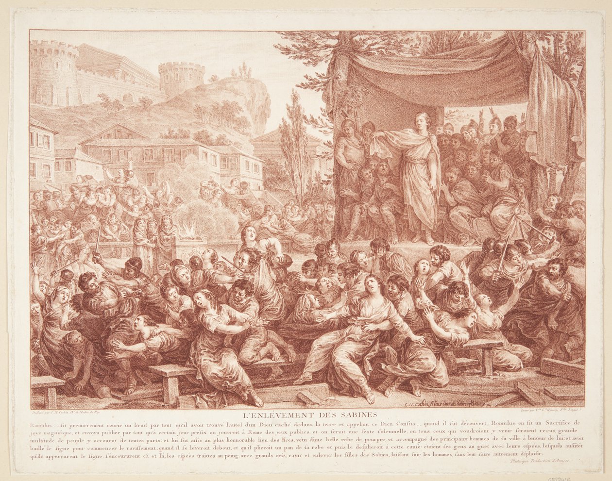 De roof van de Sabijnse vrouwen door Therèse Éléonore Lingée