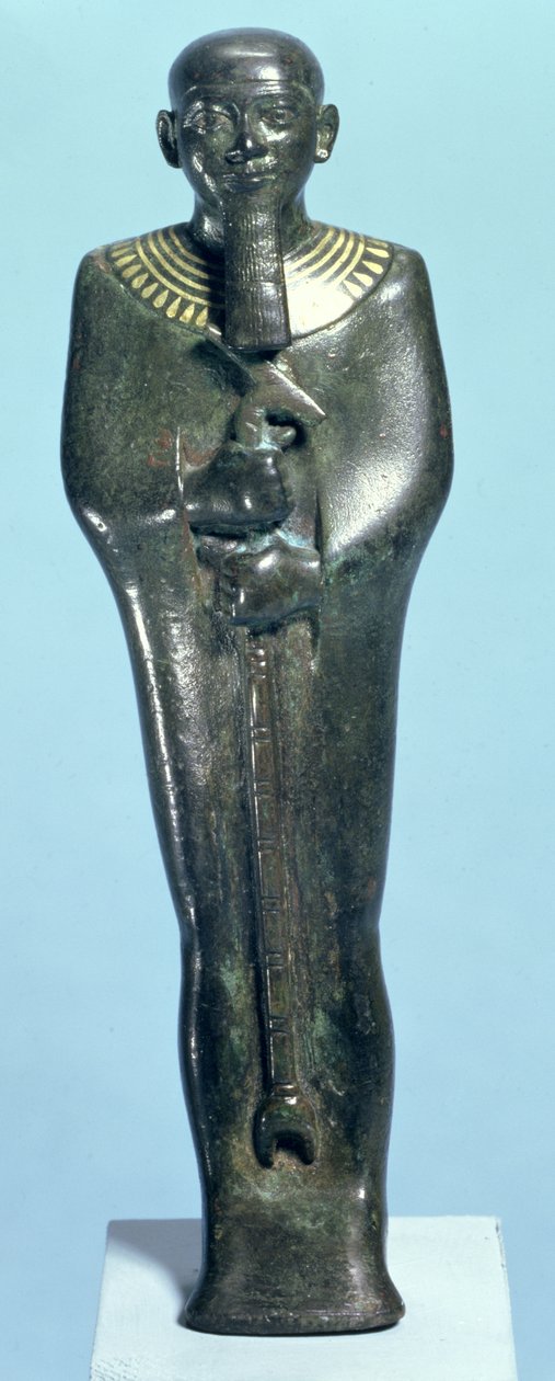 Beeldje van de god Ptah door Third Intermediate Period Egyptian