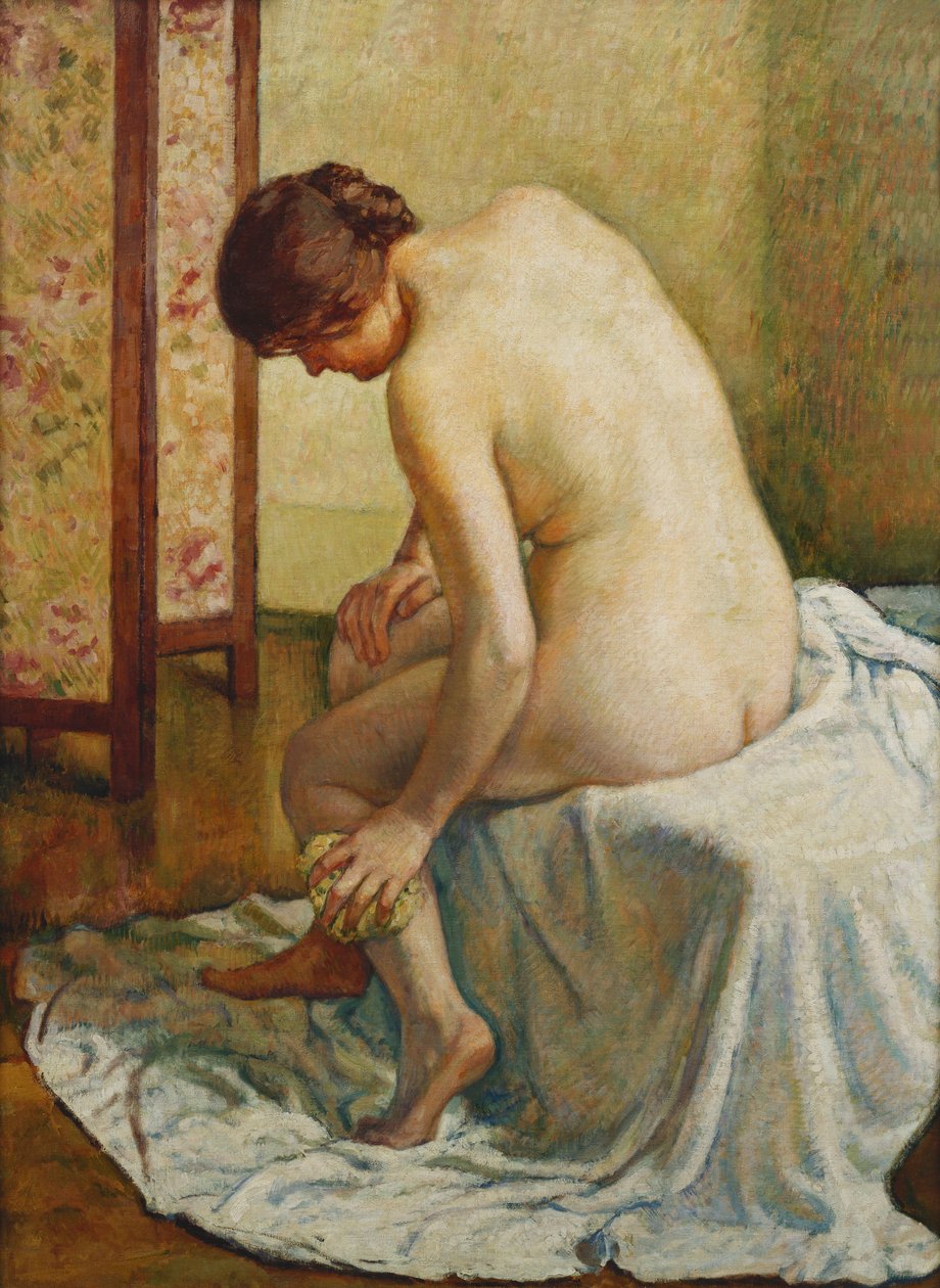 Bader; Baigneuse door Théo van Rysselberghe