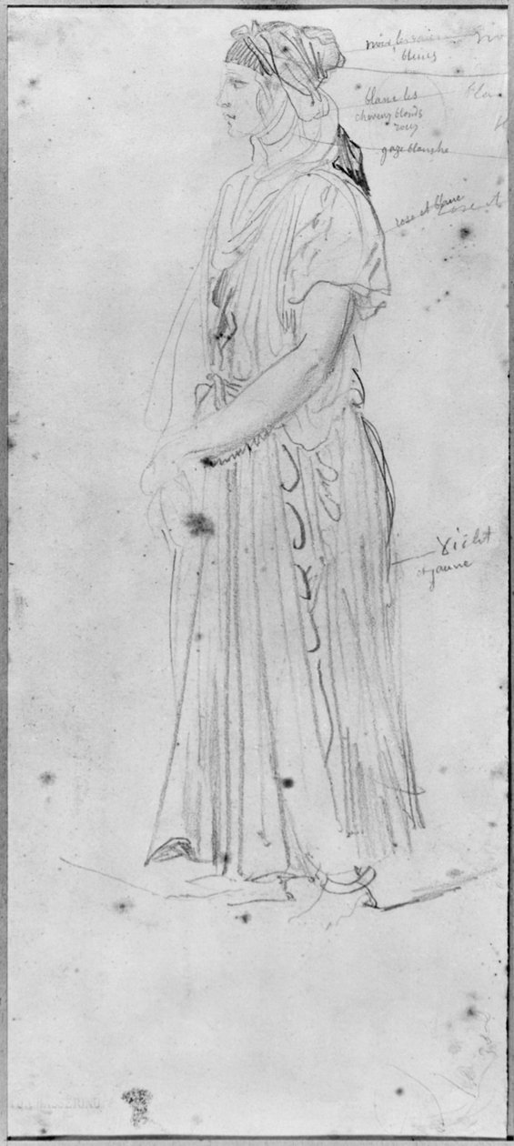 Moorse vrouw door Théodore Chassériau