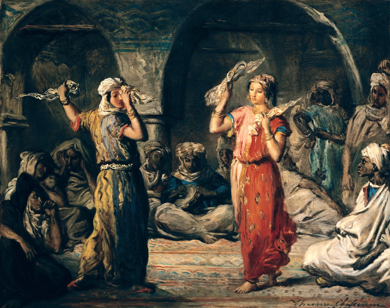 Dans van de Zakdoeken, 1849 door Théodore Chassériau