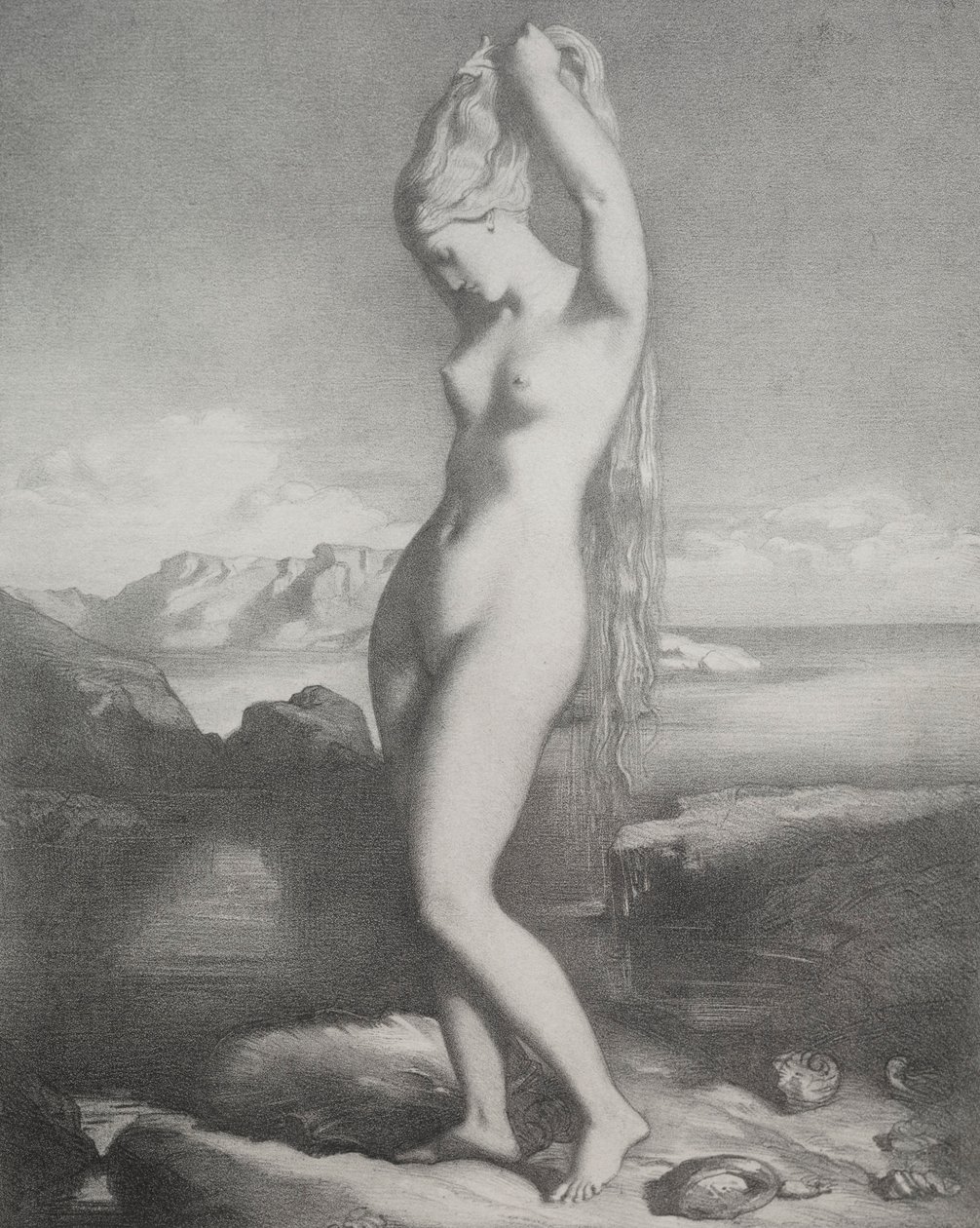 Venus Anadyomène, 1839 door Théodore Chassériau