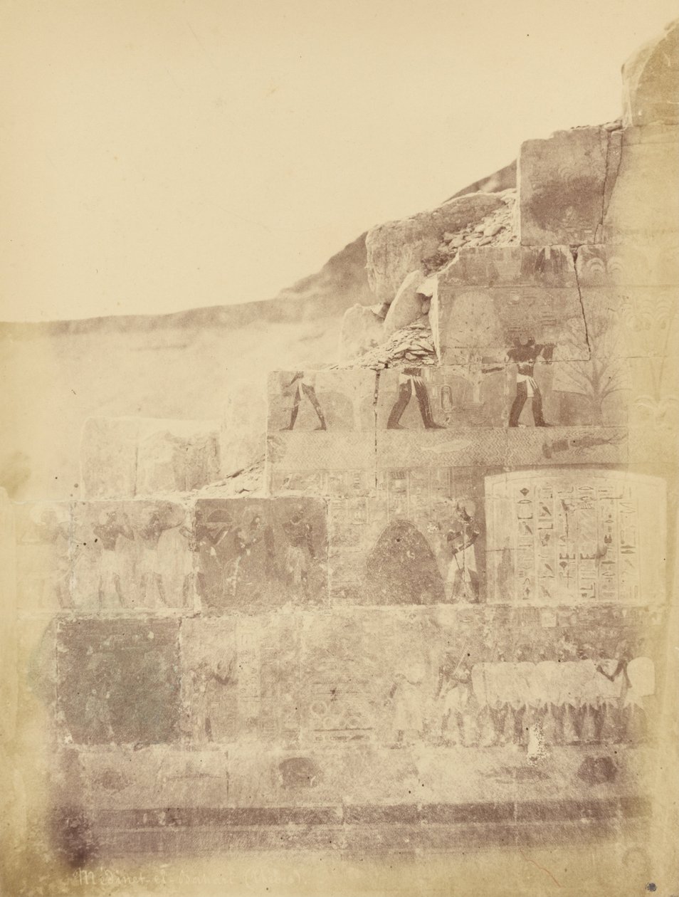Médînet-el-Bahari (Thebe) door Théodule Devéria