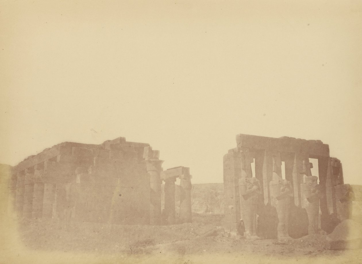 Overzicht van het Ramesseum door Théodule Devéria