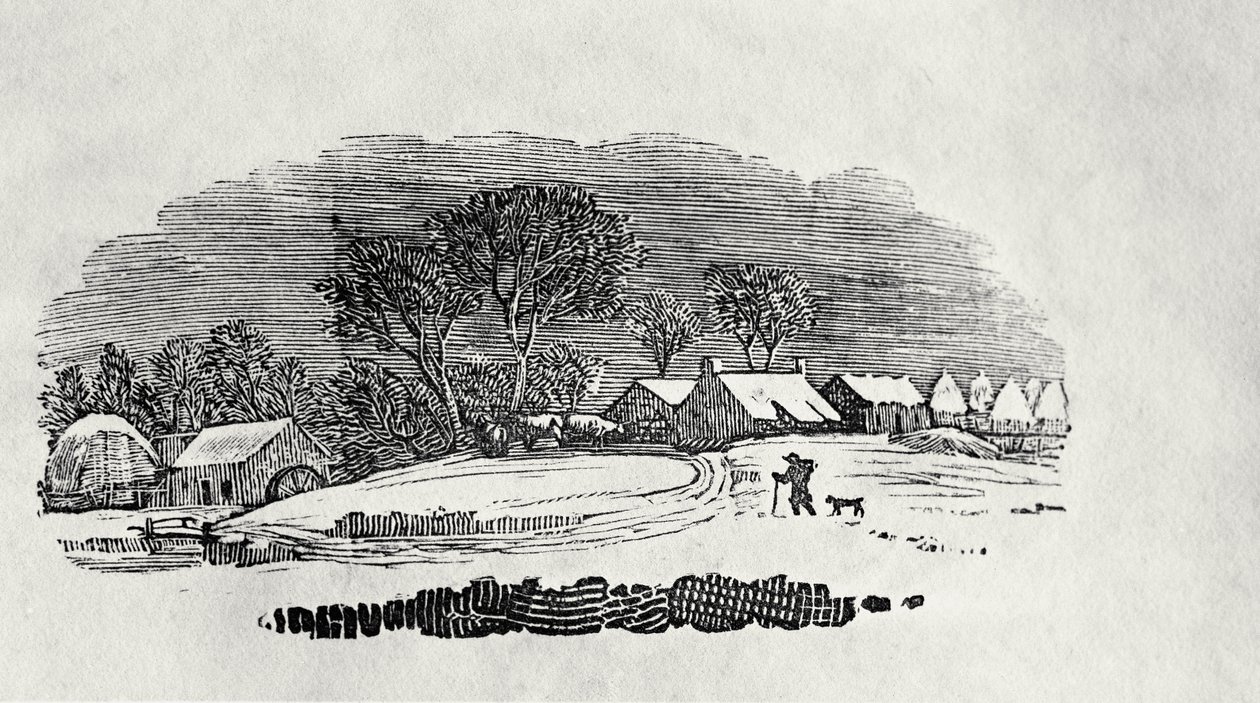 Eindstuk, laat 18e of begin 19e eeuw door Thomas Bewick