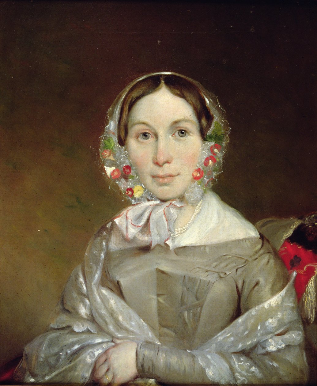 Portret van Eliza Sophia Tilley, 19e eeuw door Thomas Bock