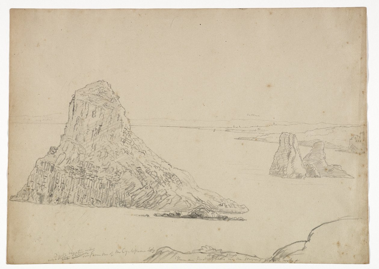 Cyclopess-eilanden, Sicilië, 1842 door Thomas Cole