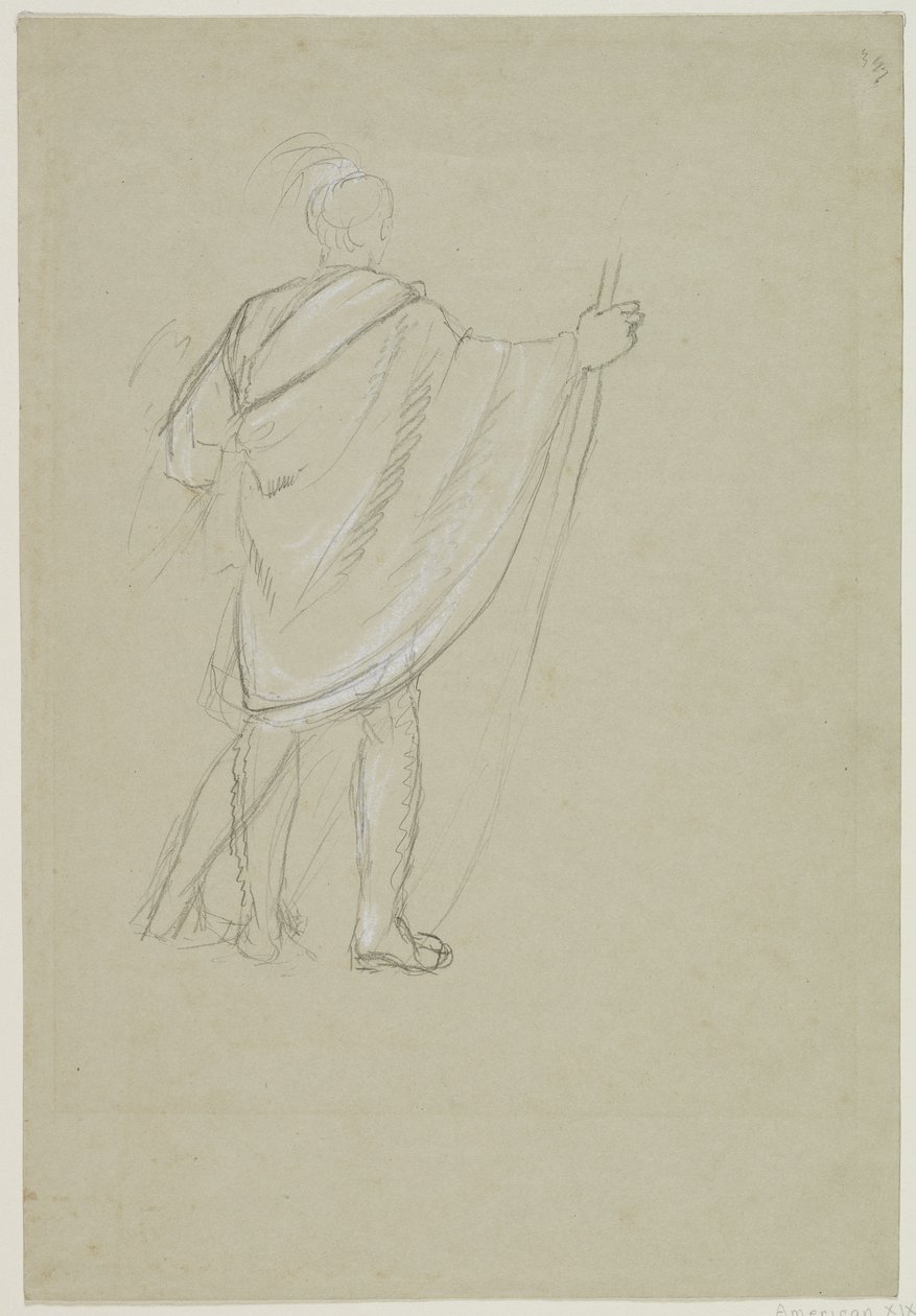 Staande Indiaan door Thomas Cole