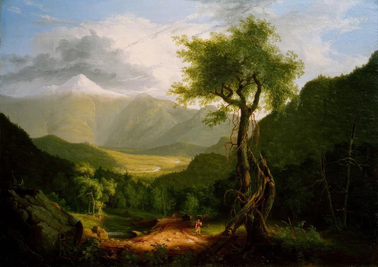 Uitzicht in de Witte Bergen door Thomas Cole