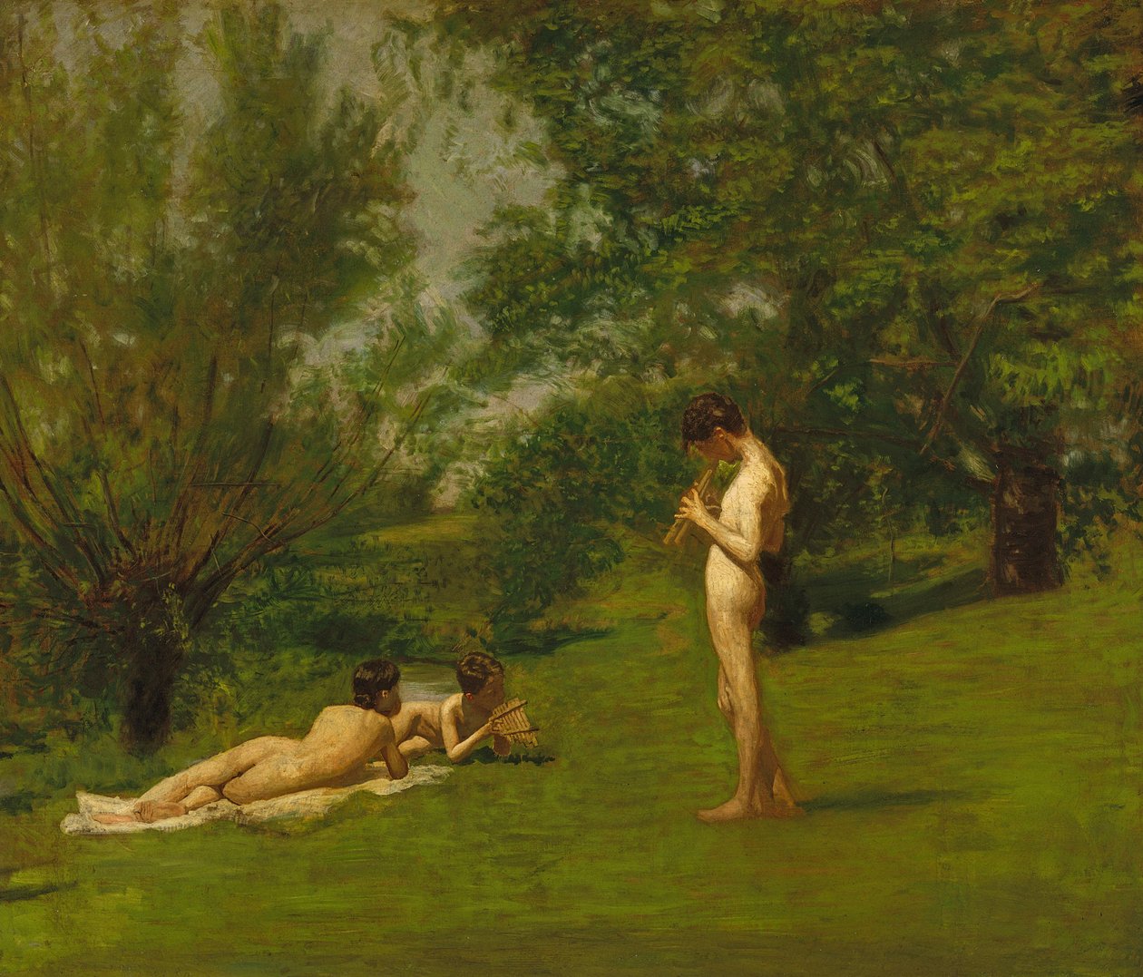 Arcadia, circa 1883 door Thomas Eakins
