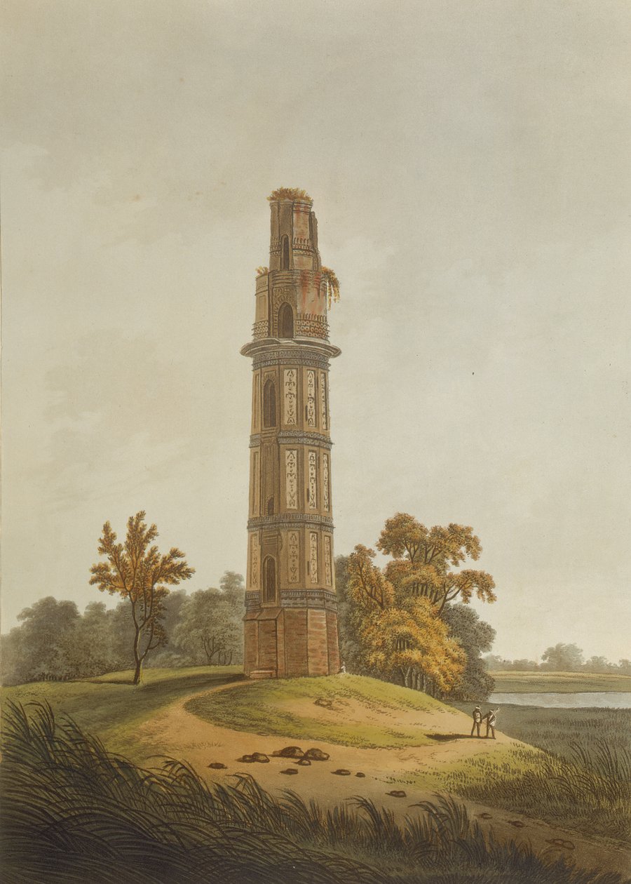 Een Pagode, gegraveerd door Joseph Constantine Stadler, gepubliceerd door Edward Orme, 1804 door Thomas Daniell