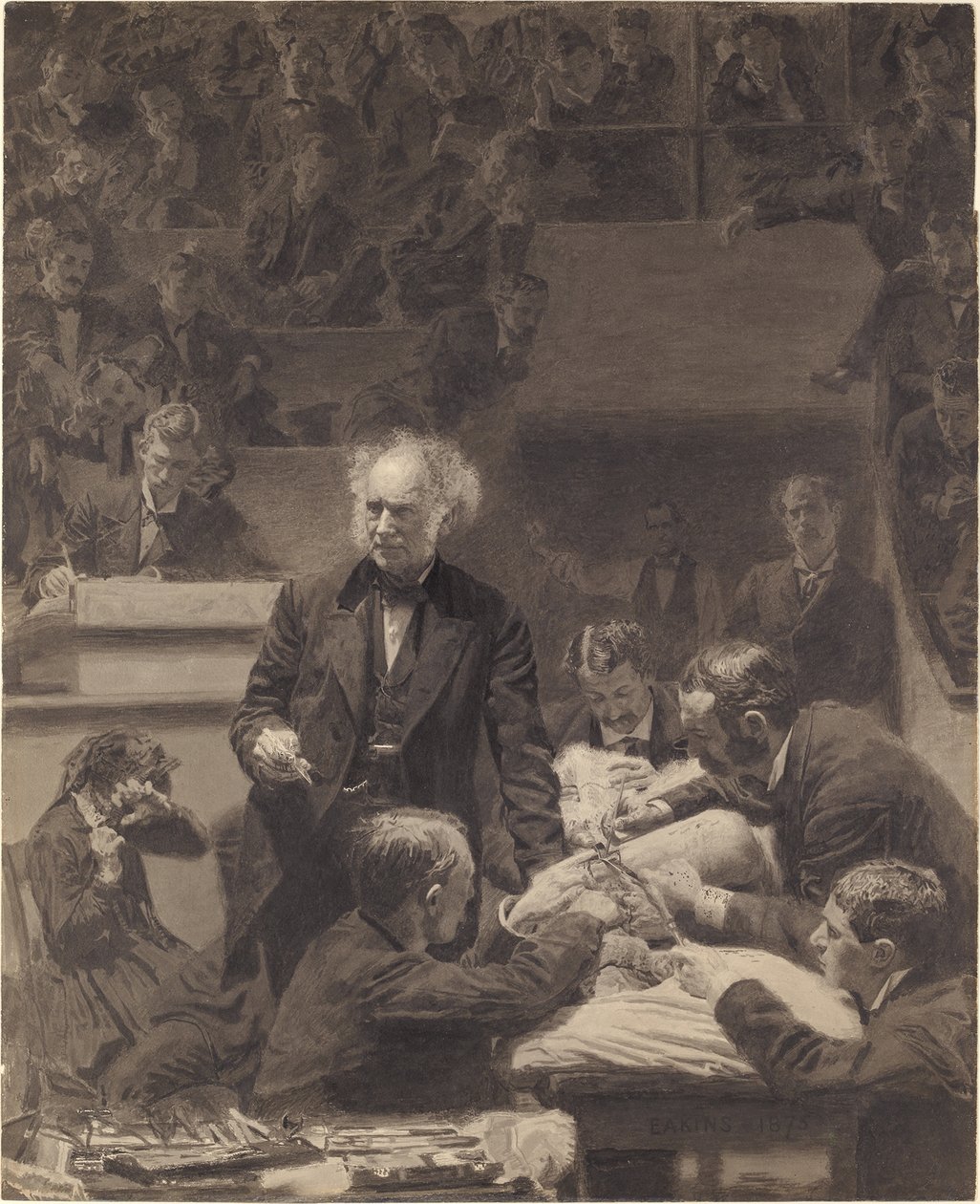 Grote kliniek, G91 door Thomas Eakins
