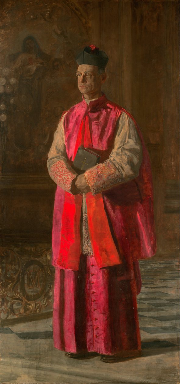Monsignor James P. Turner door Thomas Eakins