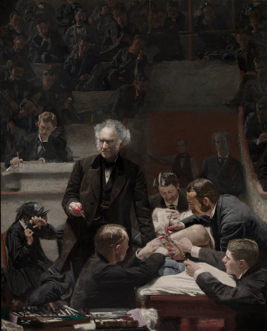 Portret van Dr. Samuel D. Gross (De Gross Kliniek) door Thomas Eakins