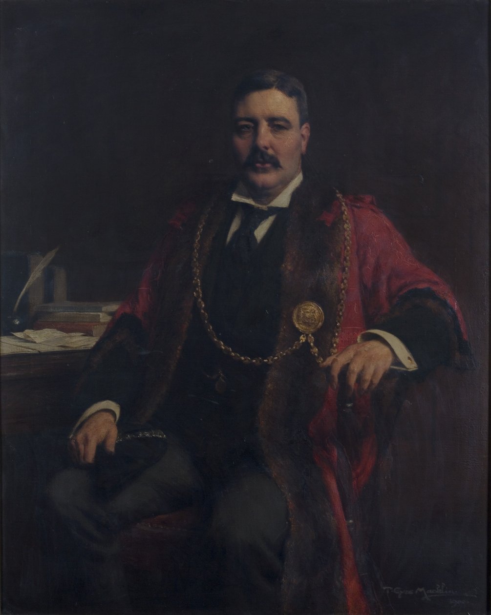 Portret van wethouder Thomas Dunn Marshall door Thomas Eyre Macklin