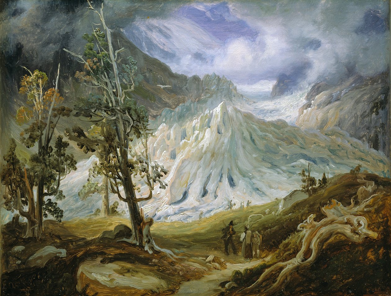 De Grindelwaldgletscher door Thomas Fearnley