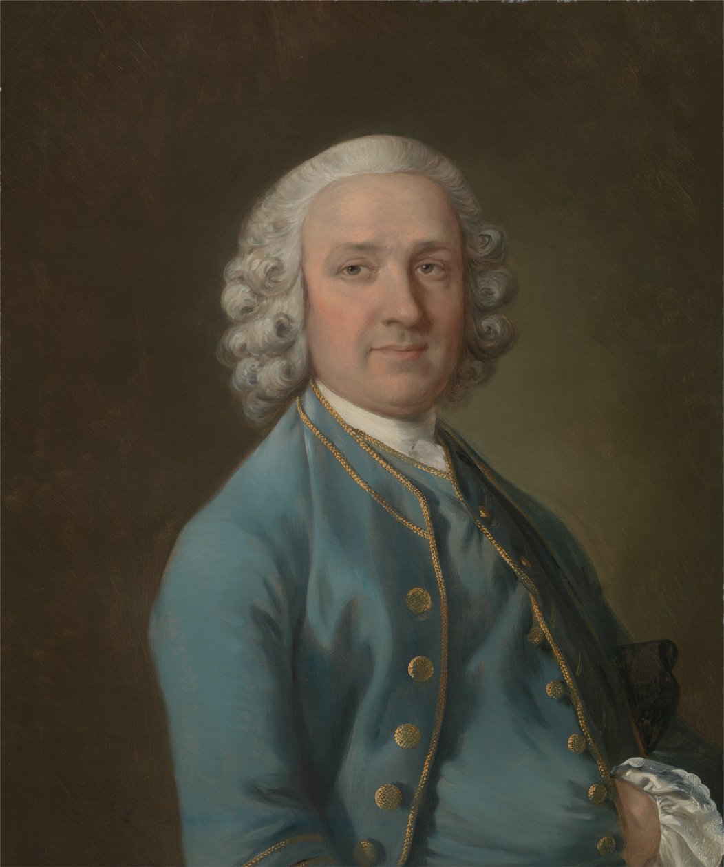 Een man genaamd Mr. Wood, de dansmeester door Thomas Gainsborough