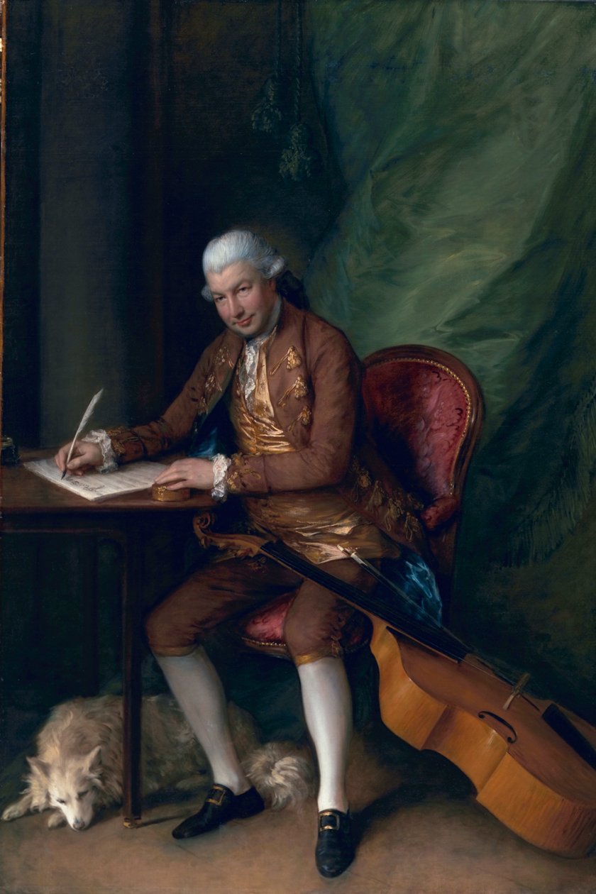 Carl Friedrich Abel, ca. 1777 door Thomas Gainsborough