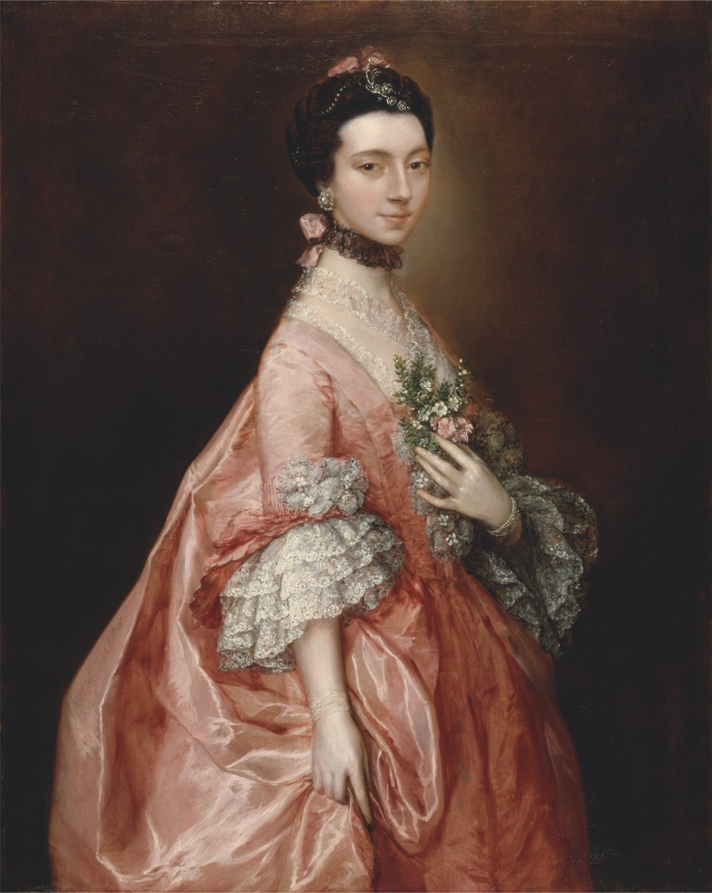 Mary Little, later Lady Carr door Thomas Gainsborough