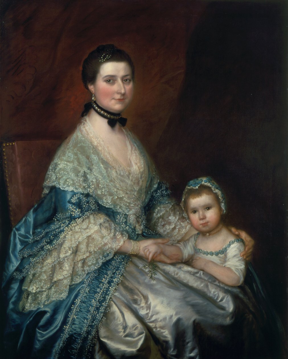 Mevrouw Bedingfield en haar dochter, 1760s door Thomas Gainsborough