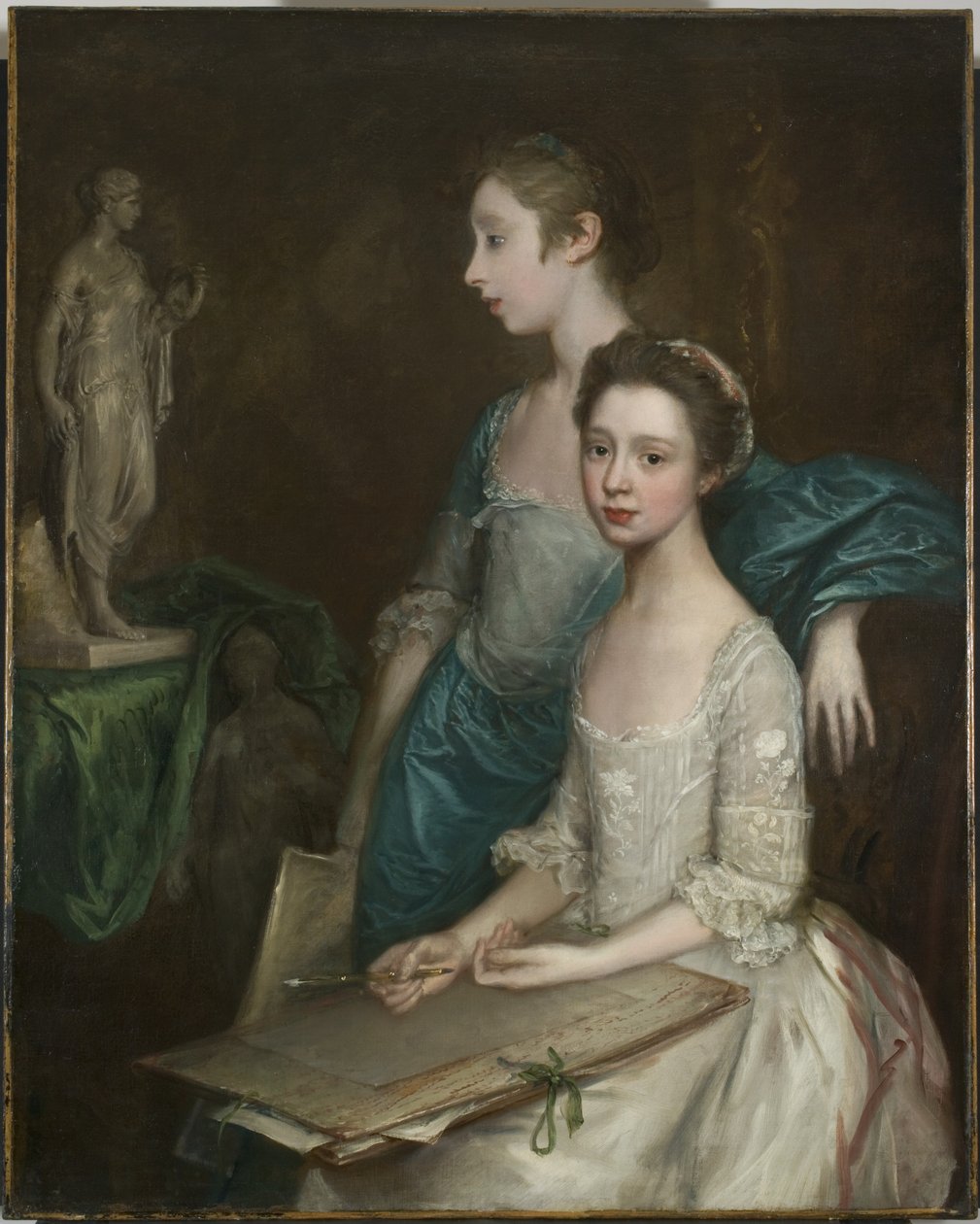 Portret van de dochters van de kunstenaar, c.1763-64 door Thomas Gainsborough