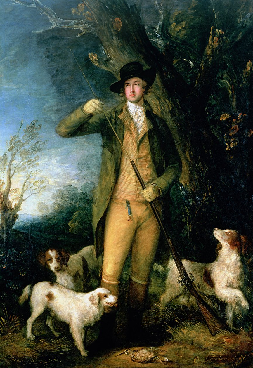 Thomas William Coke (1752-1842) 1e Graaf van Leicester (van de Tweede Creatie) door Thomas Gainsborough