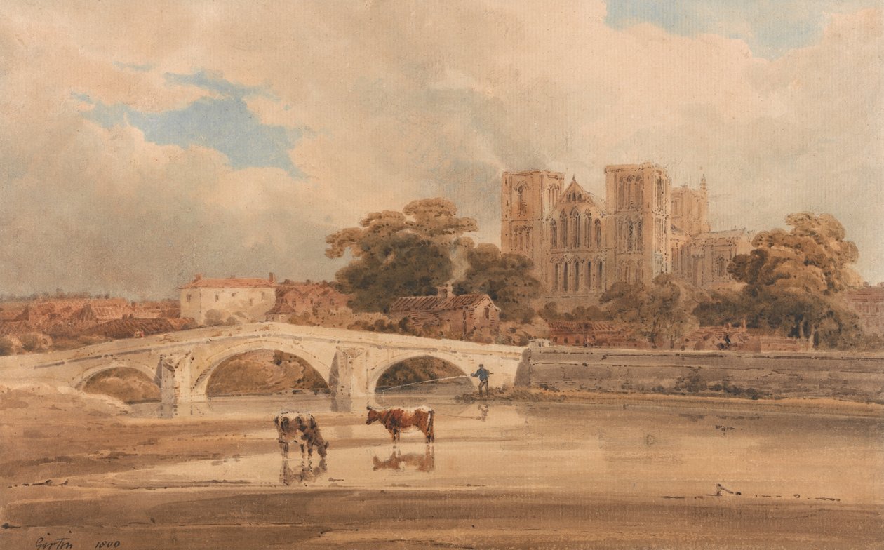 Ripon Minster, Yorkshire door Thomas Girtin
