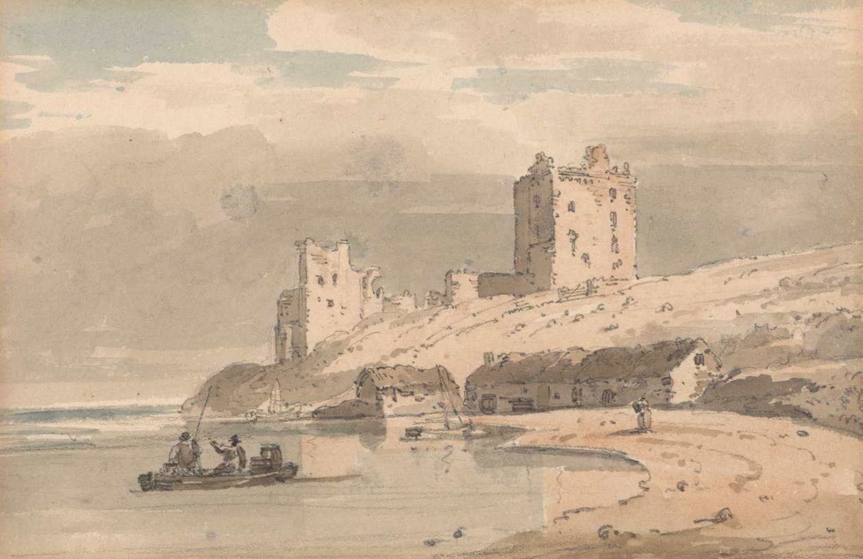 Ruïnes aan de kust door Thomas Girtin