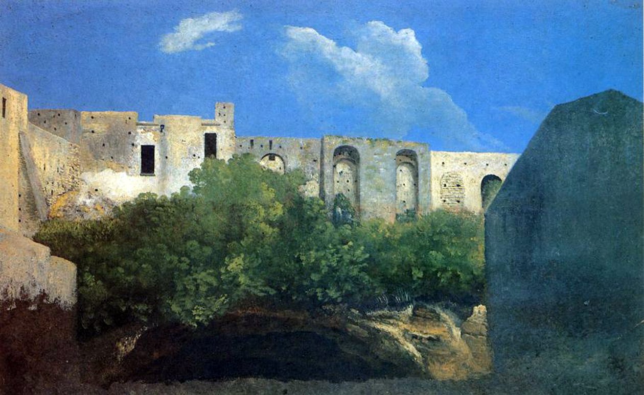 Verwoeste gebouwen nabij Napels, ca. 1782 door Thomas Jones