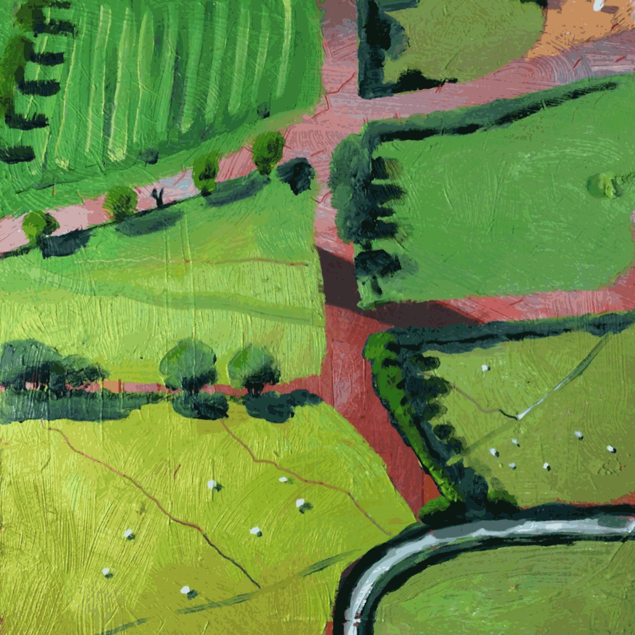 Uitzicht over Safron Walden of Thaxted door Thomas MacGregor