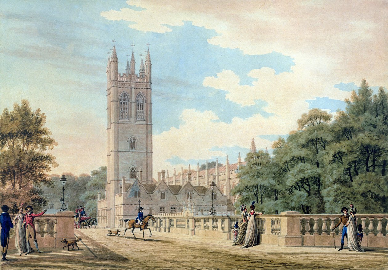 Magdalen College door Thomas Malton Jnr.