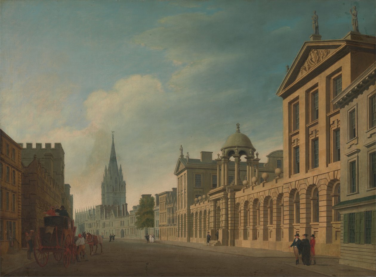 High Street, Oxford door Thomas Malton Jnr.
