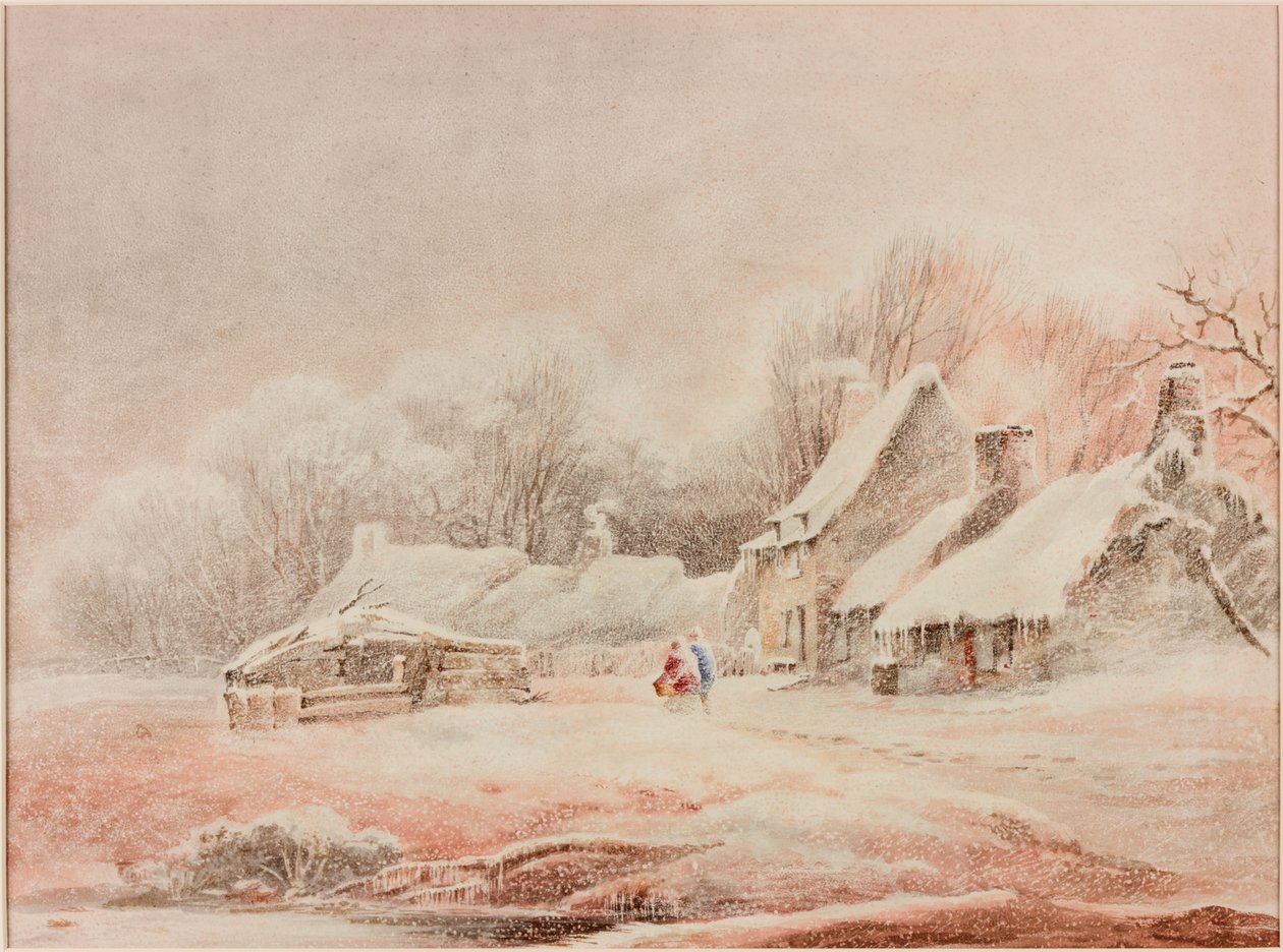 Winterscène door Thomas Miles Richardson