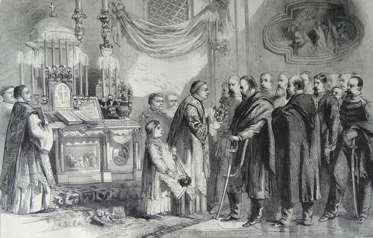 Revolutie in Napels-Garibaldi, 1860 door Thomas Nast