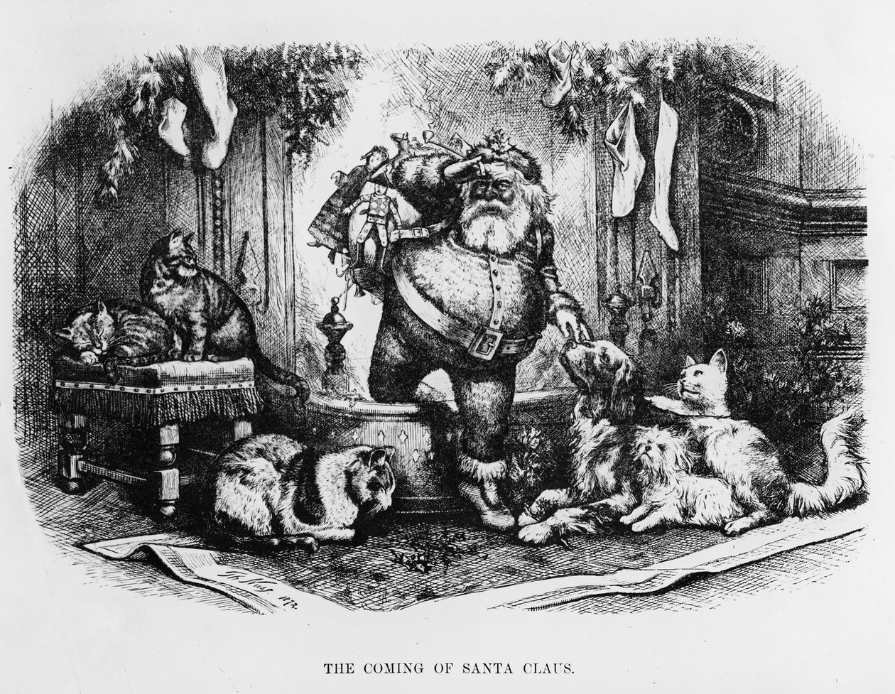 De komst van de Kerstman door Thomas Nast