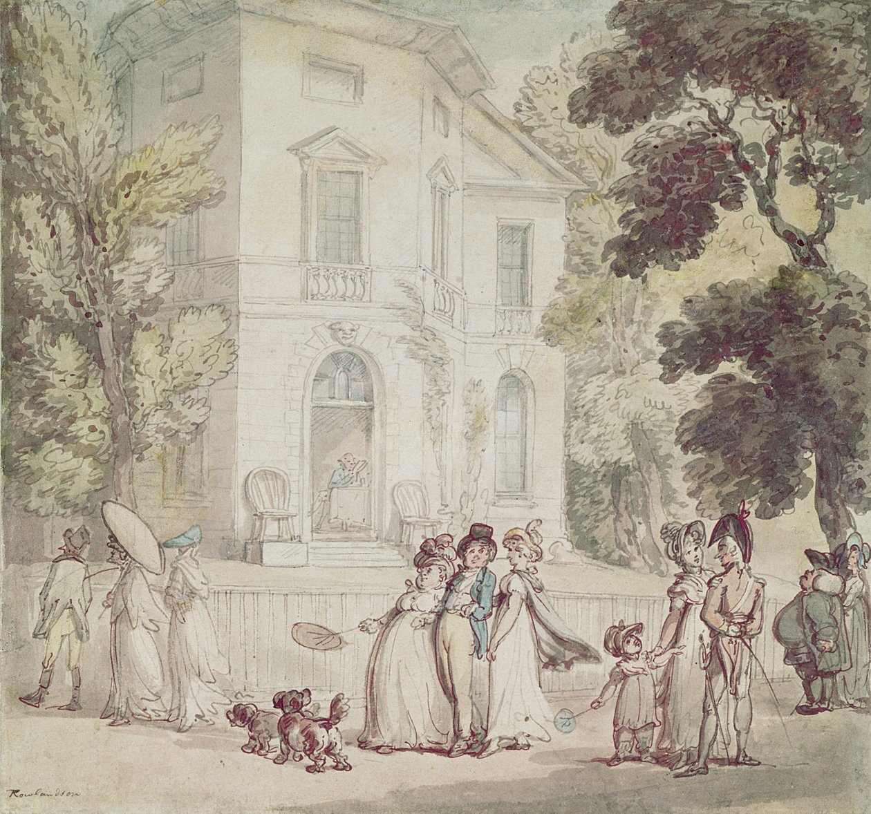 Een zondagmiddagwandeling door Thomas Rowlandson