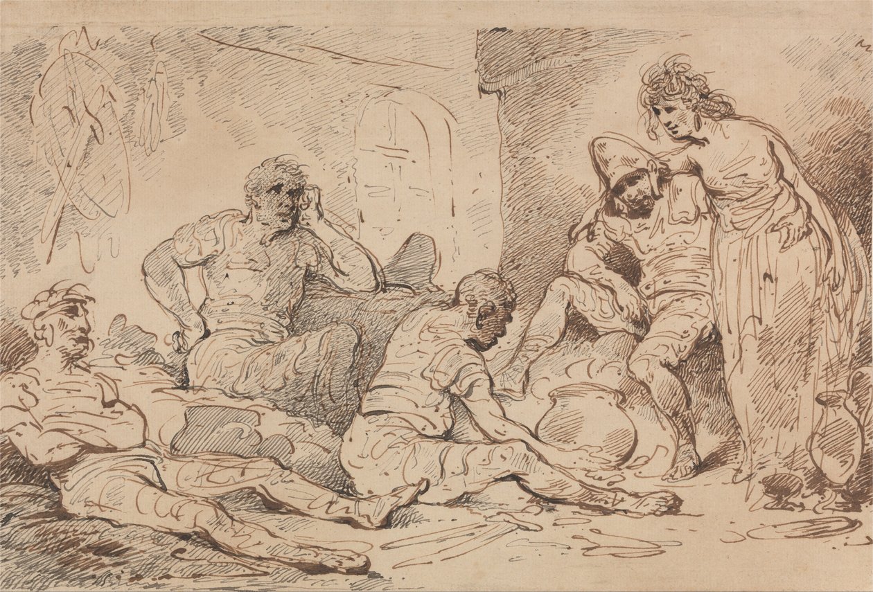 Bandieten door Thomas Rowlandson