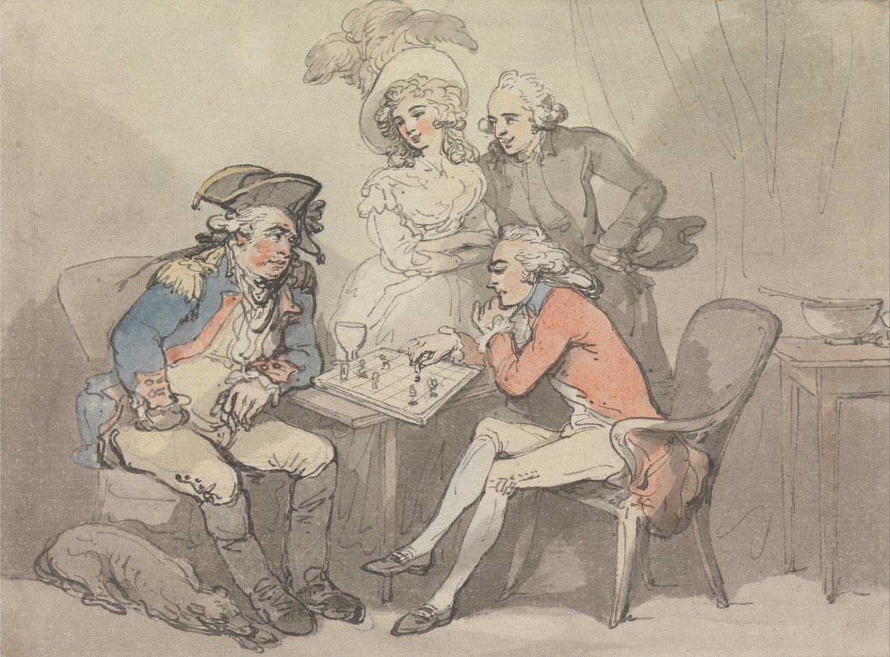 Schaakmat door Thomas Rowlandson