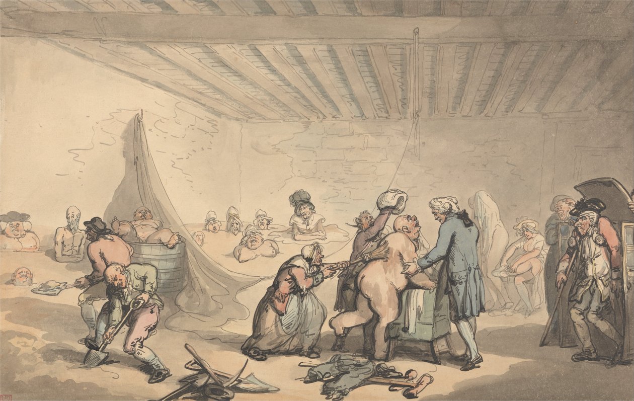 Dr. Grahams badinrichting door Thomas Rowlandson