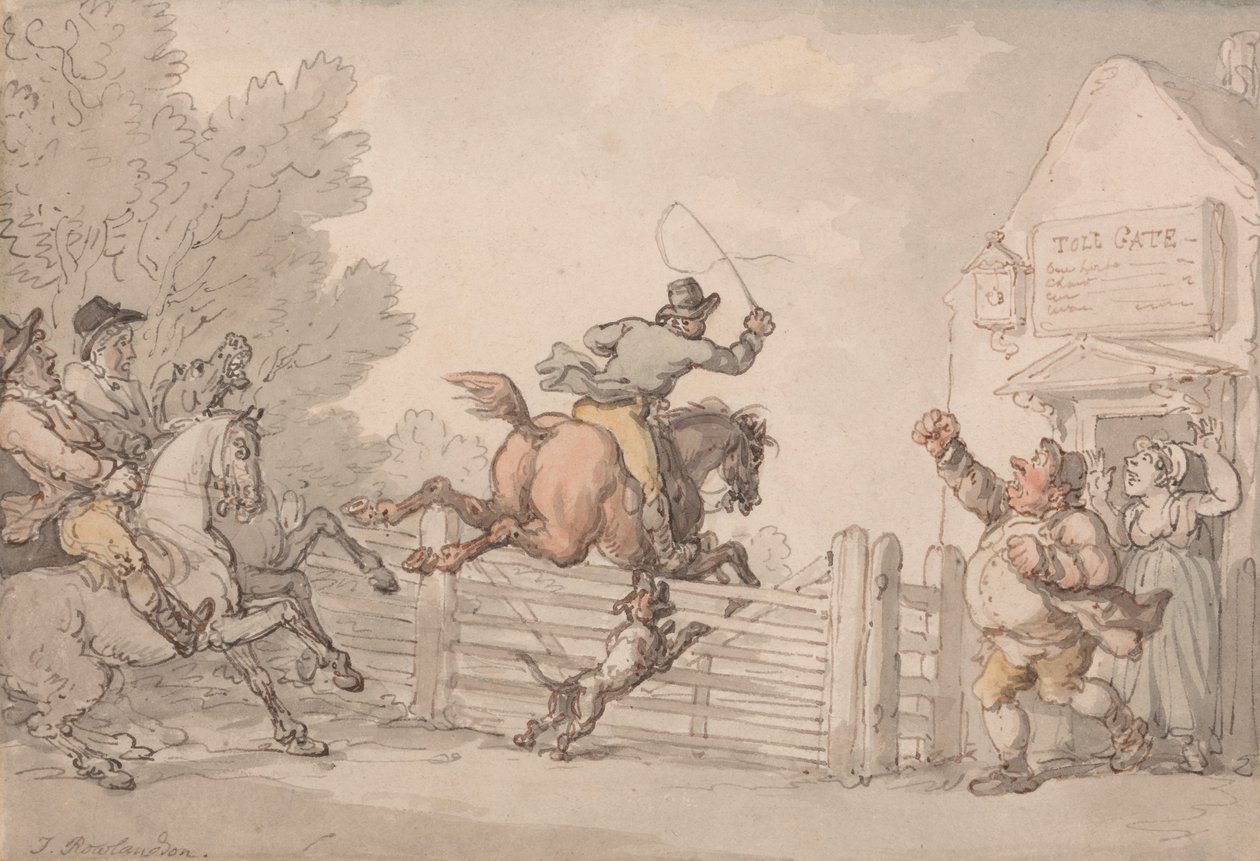 Tol ontwijken door Thomas Rowlandson