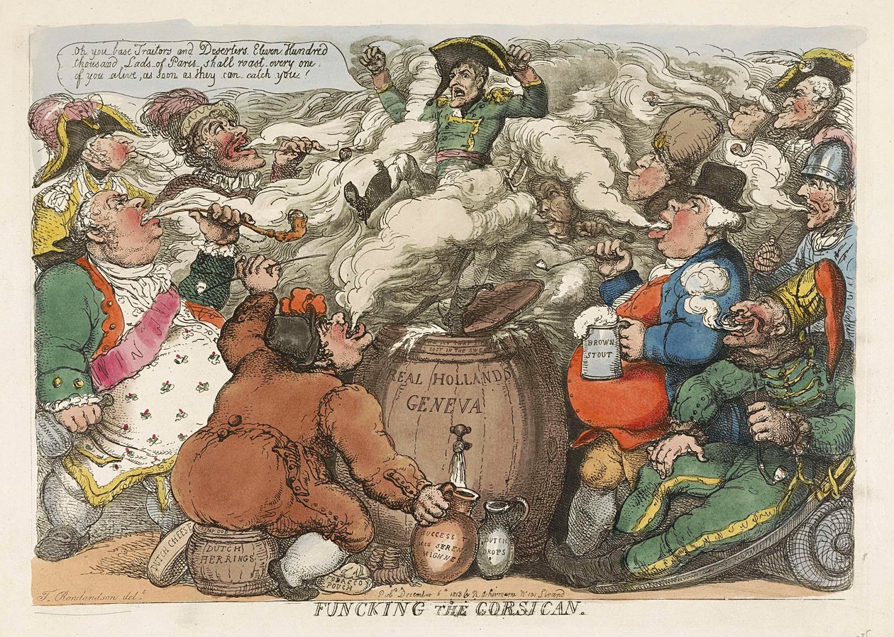 Funcking de Corsicaan door Thomas Rowlandson