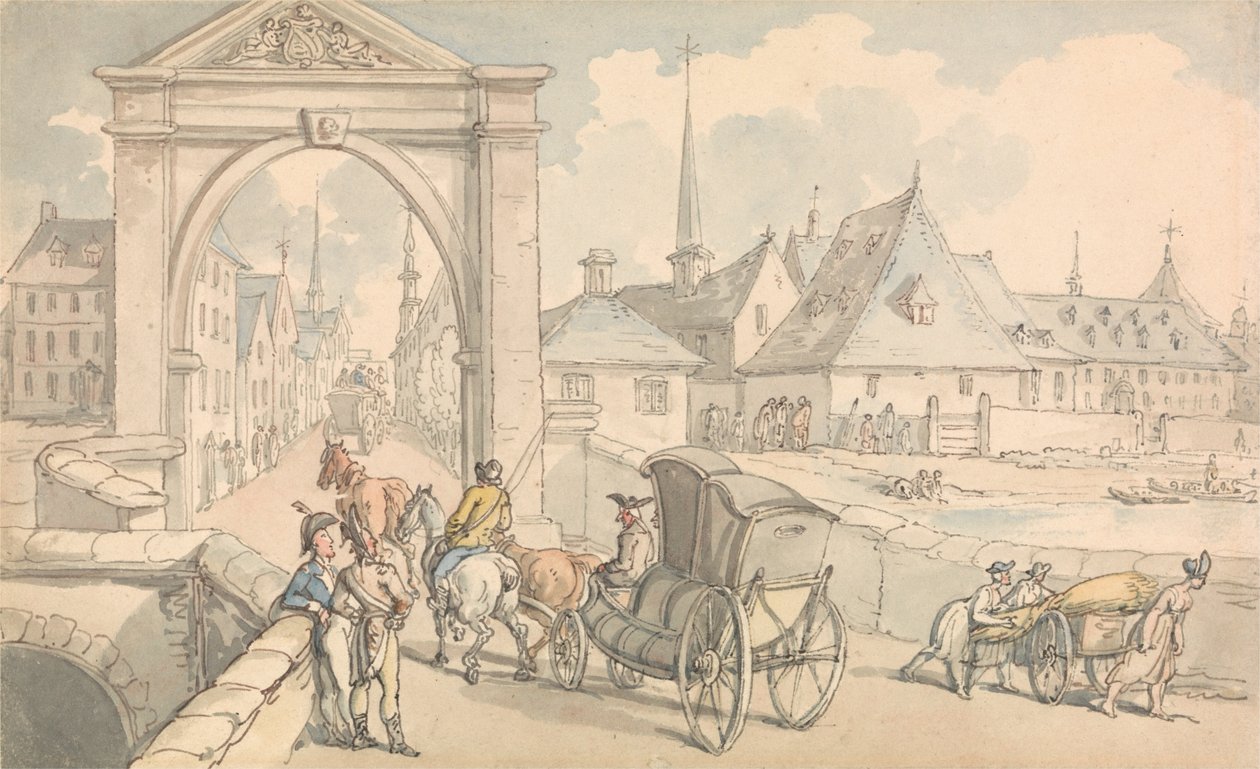 Limburg, België door Thomas Rowlandson