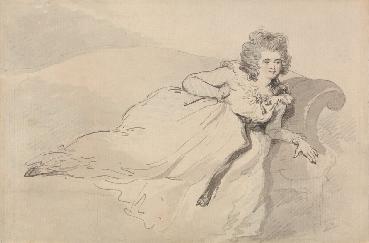 Mevrouw Abington door Thomas Rowlandson