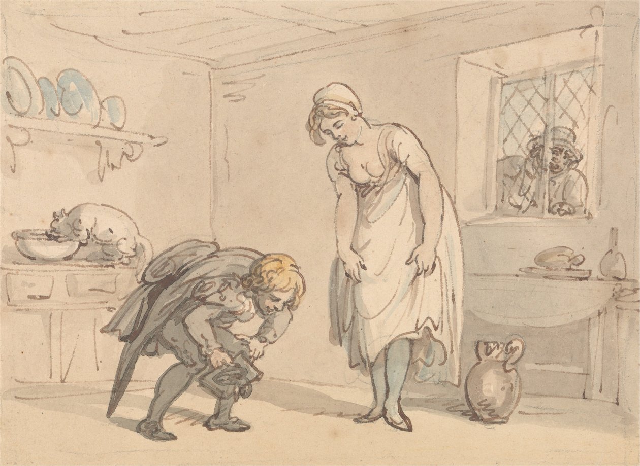 Nieuwe Schoenen door Thomas Rowlandson