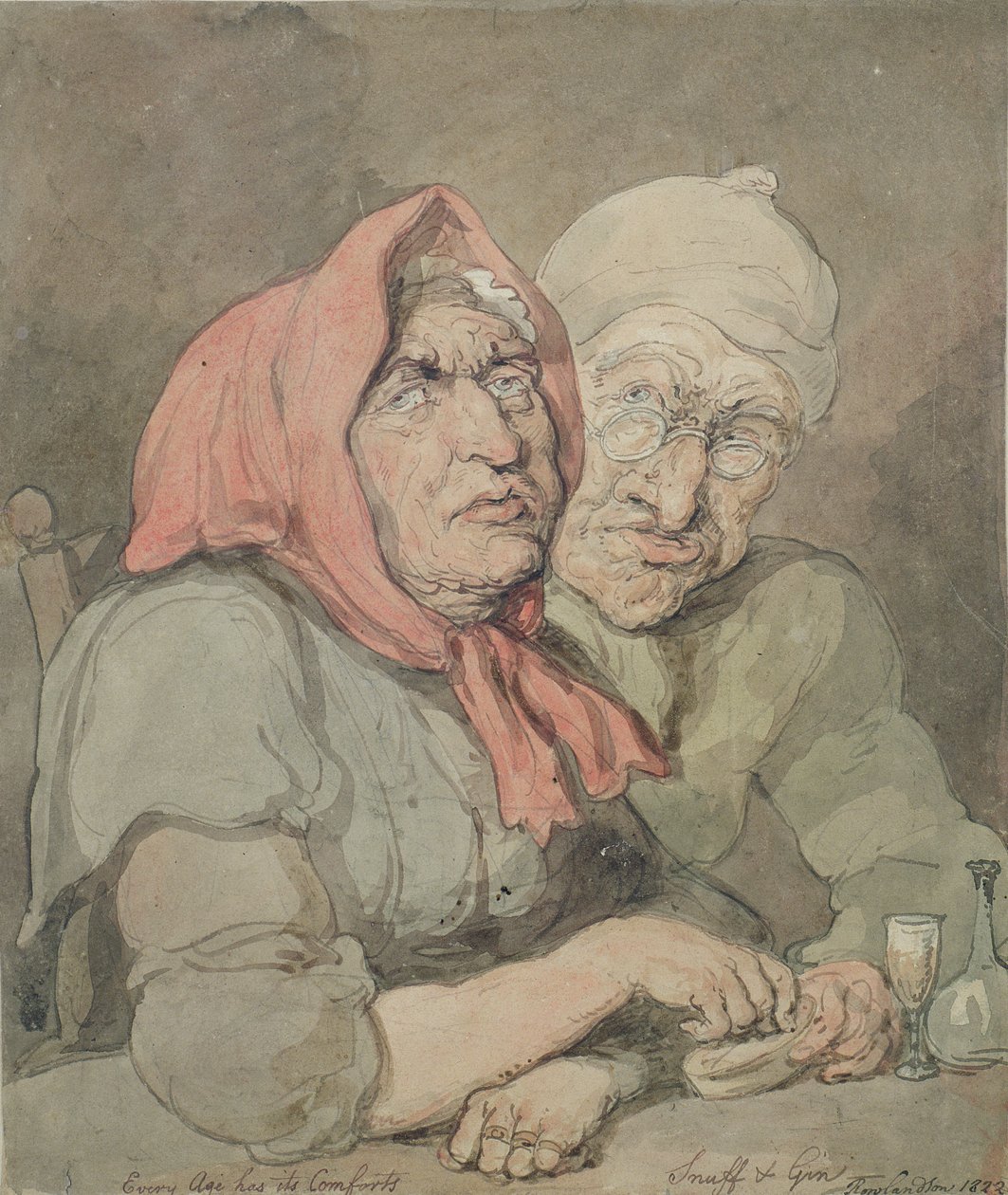 Snuff en Gin door Thomas Rowlandson