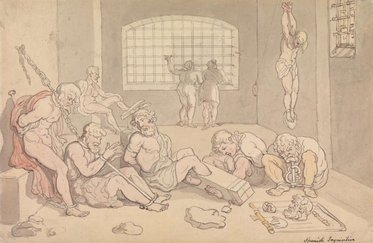 Spaanse Inquisitie door Thomas Rowlandson