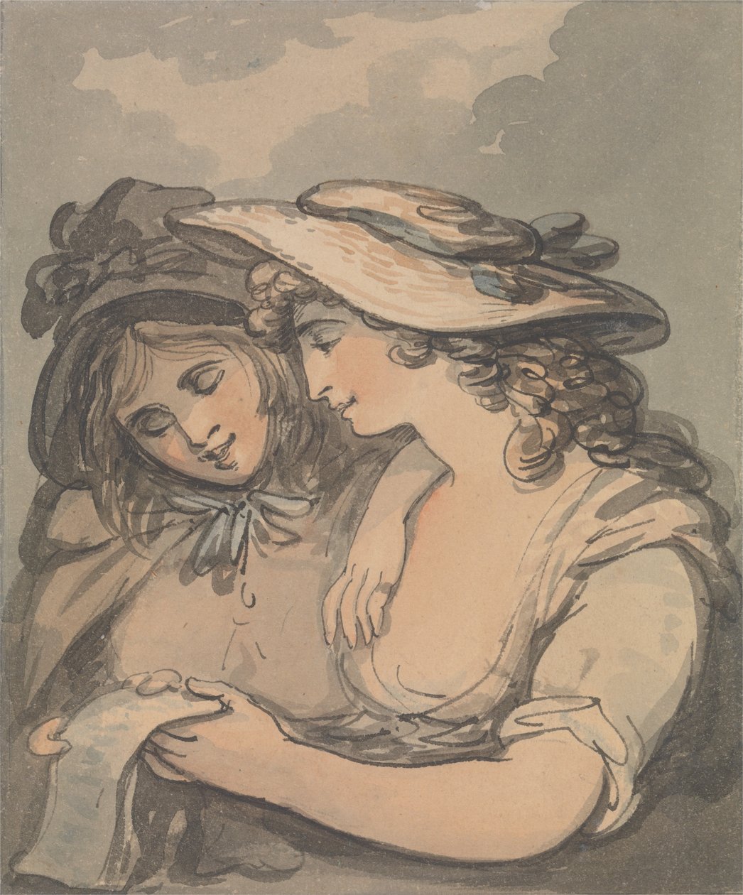 De balladzangers door Thomas Rowlandson